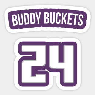 Buddy Hield 'Buddy Buckets' Nickname Jersey - Sacremento Kings Sticker